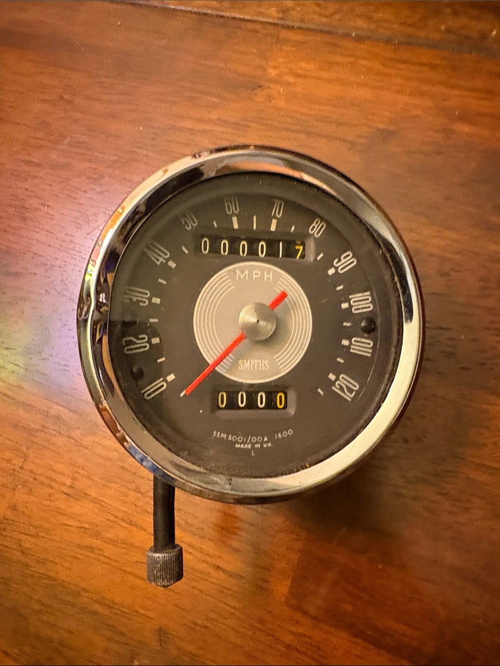 SMITH Black Classic MPH Speedometer Gauge